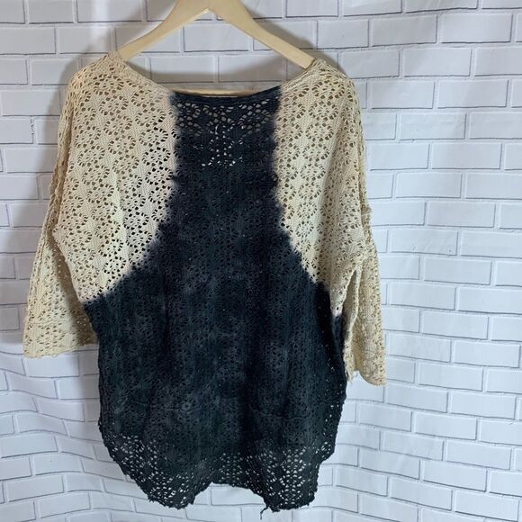 We The Free Crocheted Scoop Neck Top Sz M - Picture 2 of 6